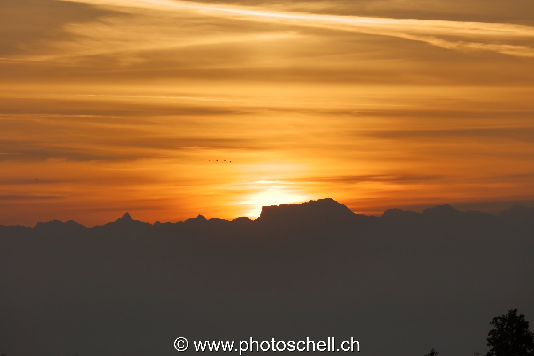 Jeux de couleurs au lever du soleil