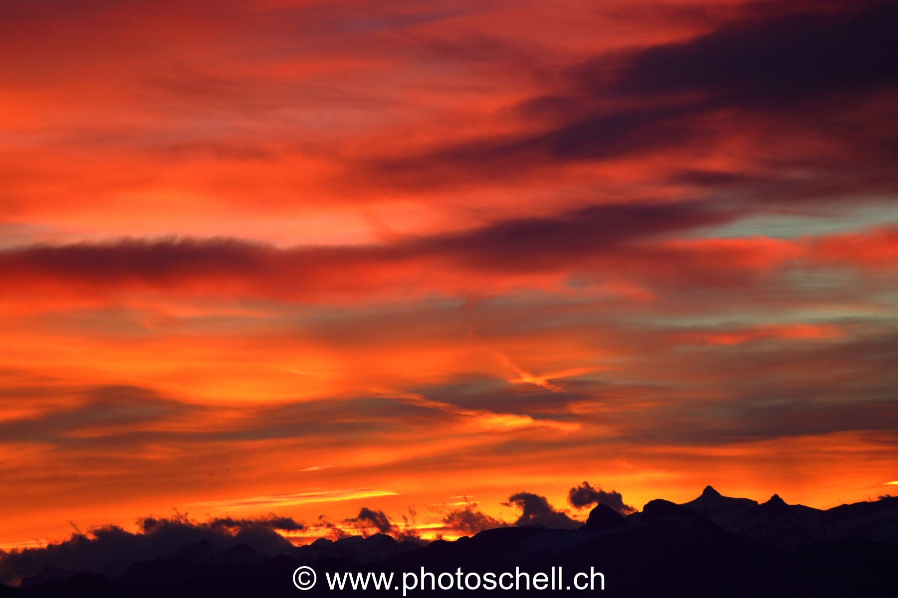 Dégradé de couleurs lors du lever de soleil