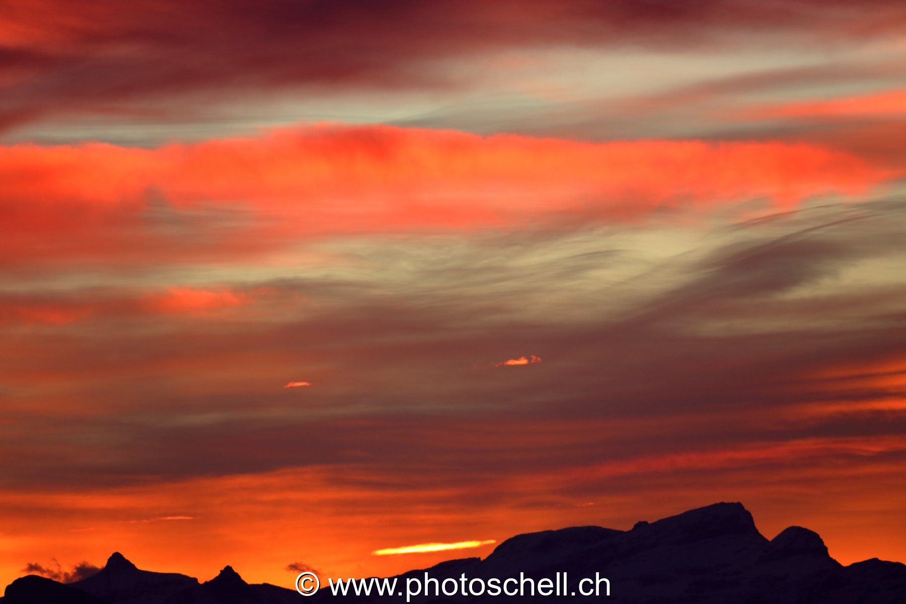 Dégradé de couleurs lors du lever de soleil