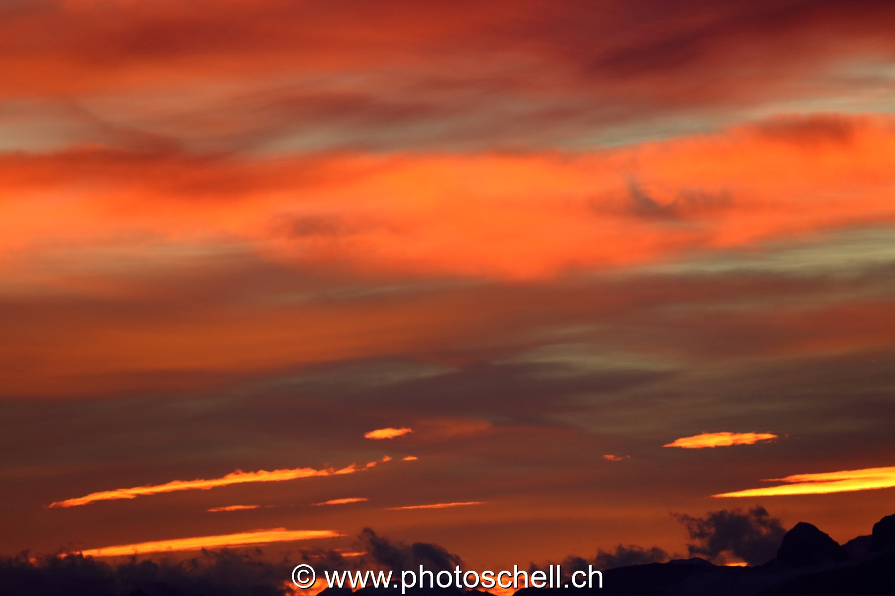 Dégradé de couleurs lors du lever de soleil