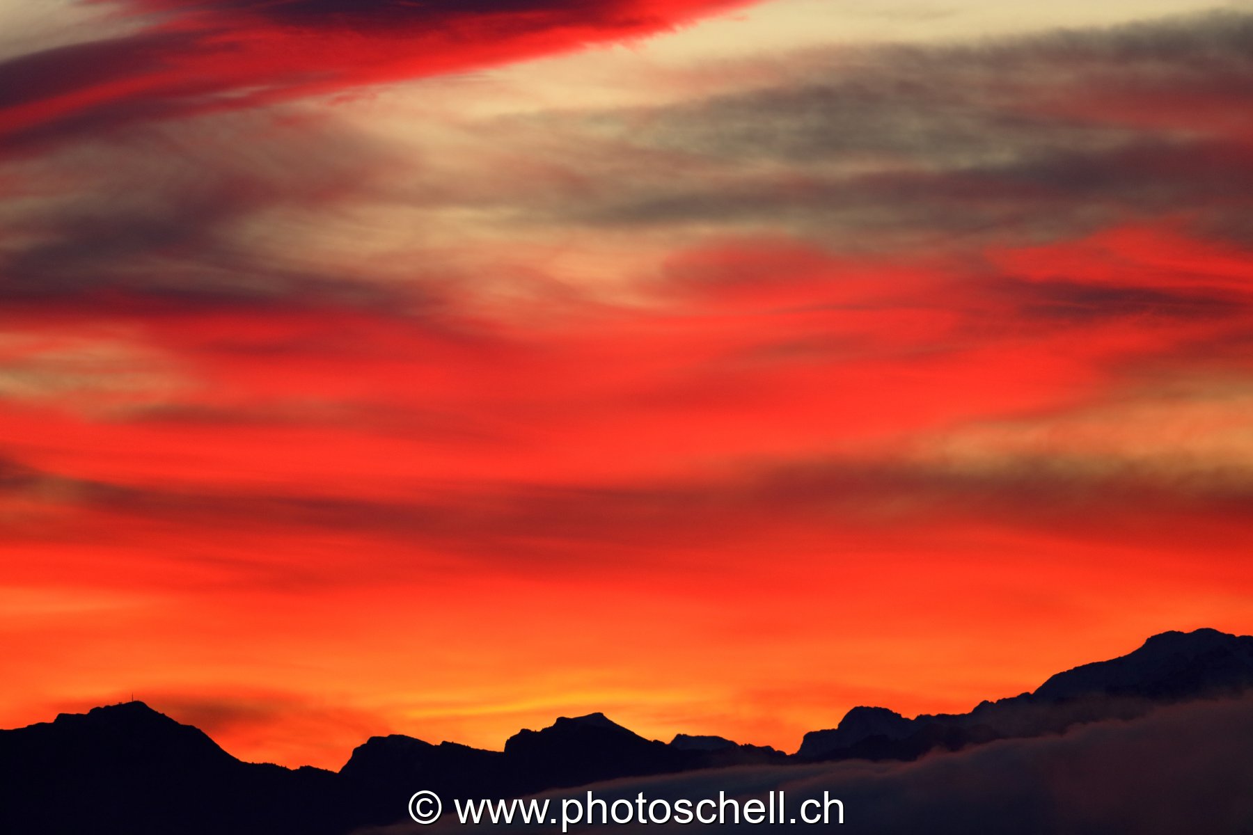 Dégradé de couleurs lors du lever de soleil