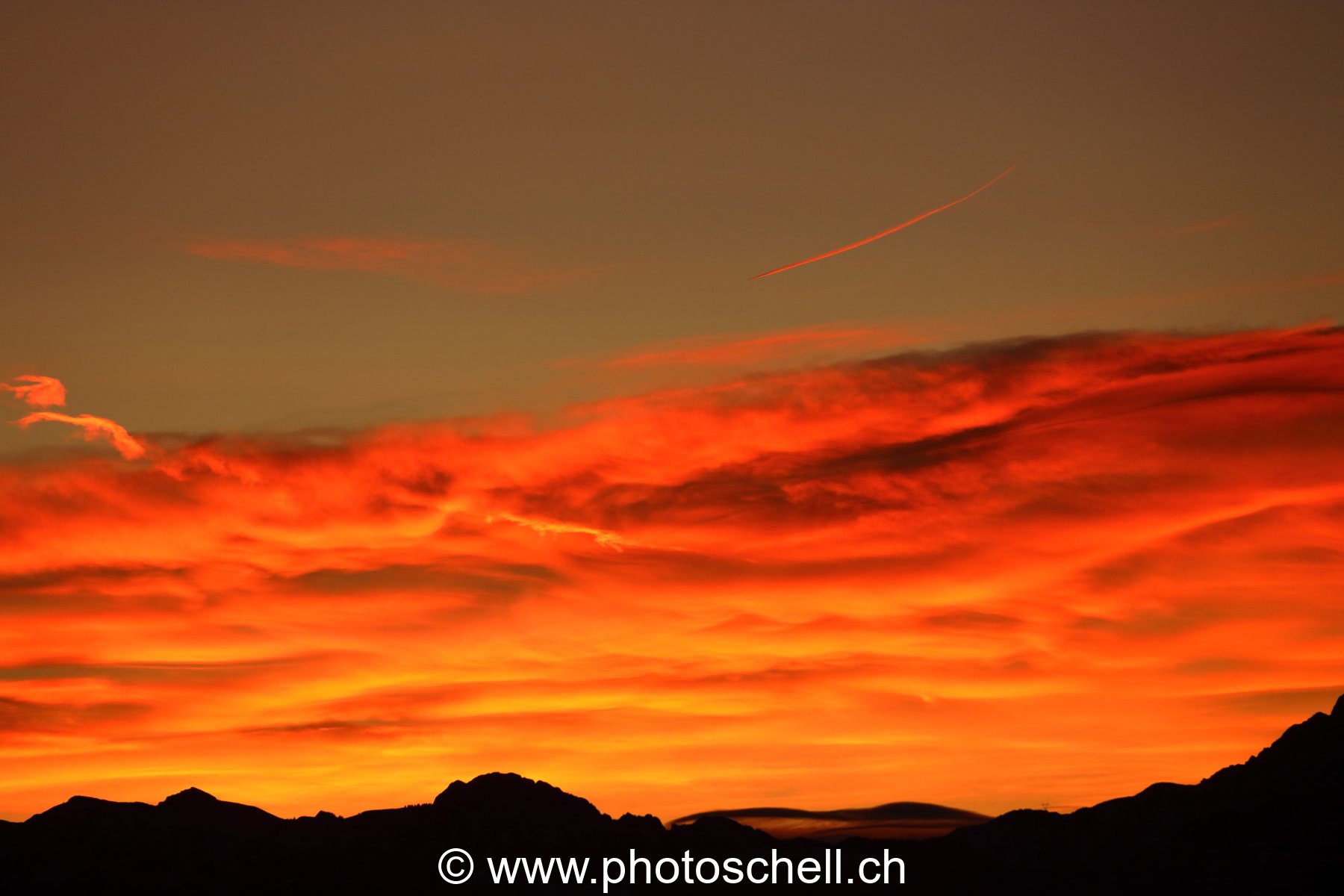 Dégradé de couleurs lors du lever de soleil