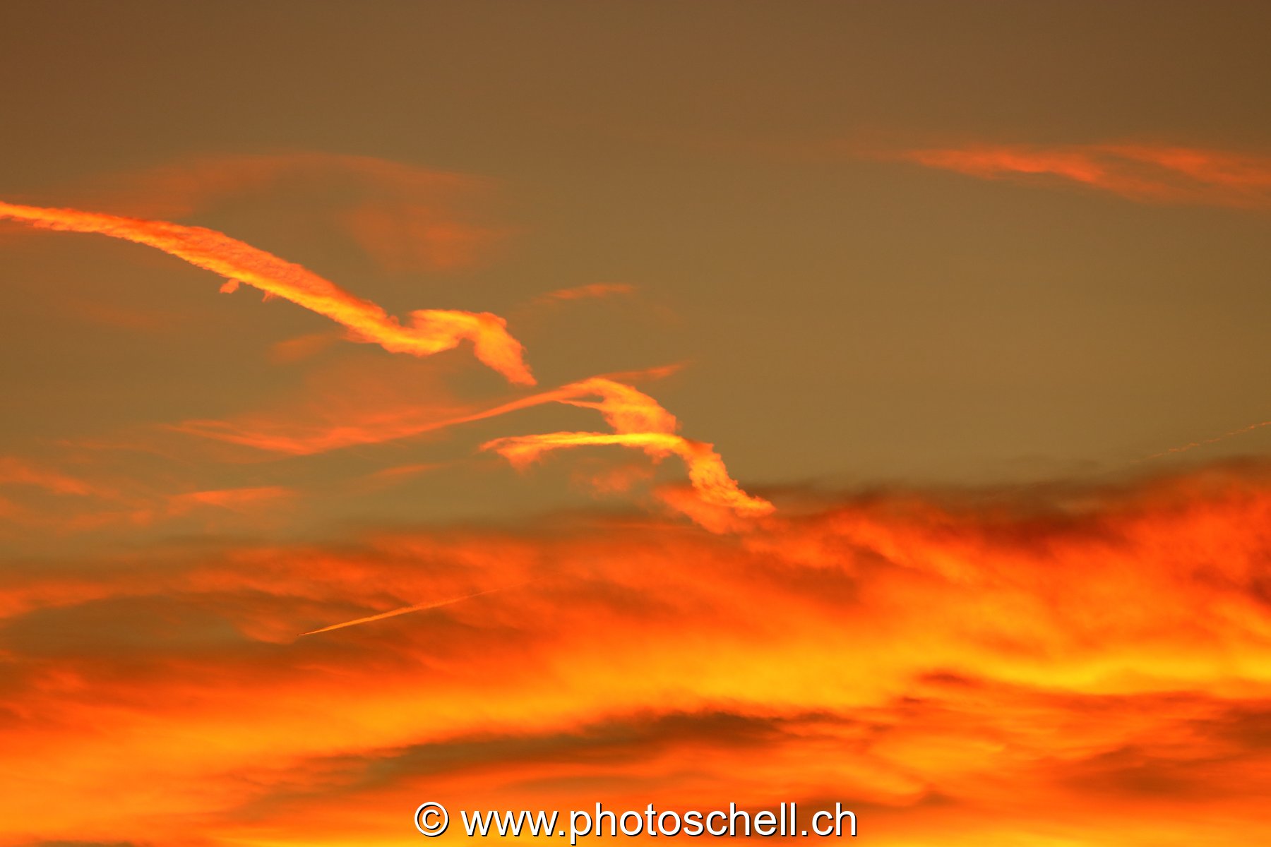 Dégradé de couleurs lors du lever de soleil