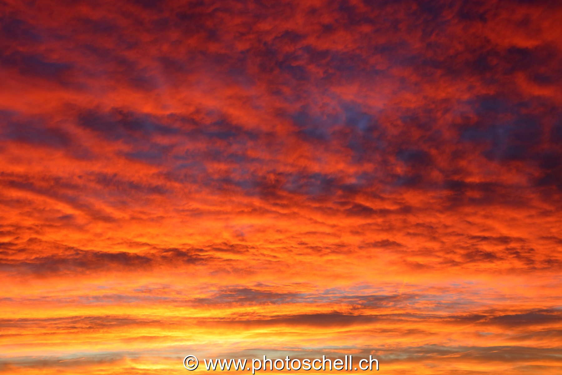 Dégradé de couleurs lors du lever de soleil