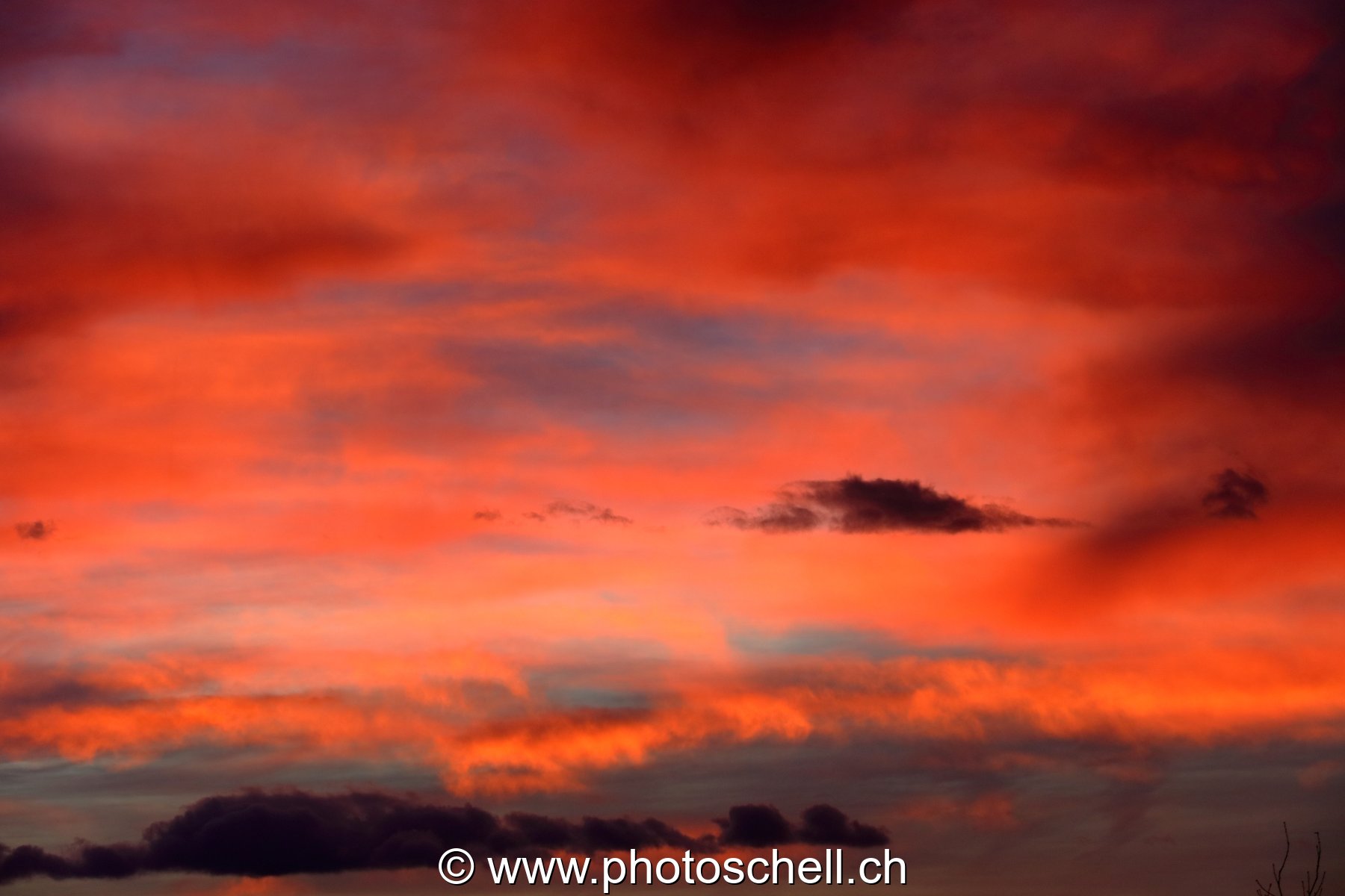 Dégradé de couleurs lors du lever de soleil