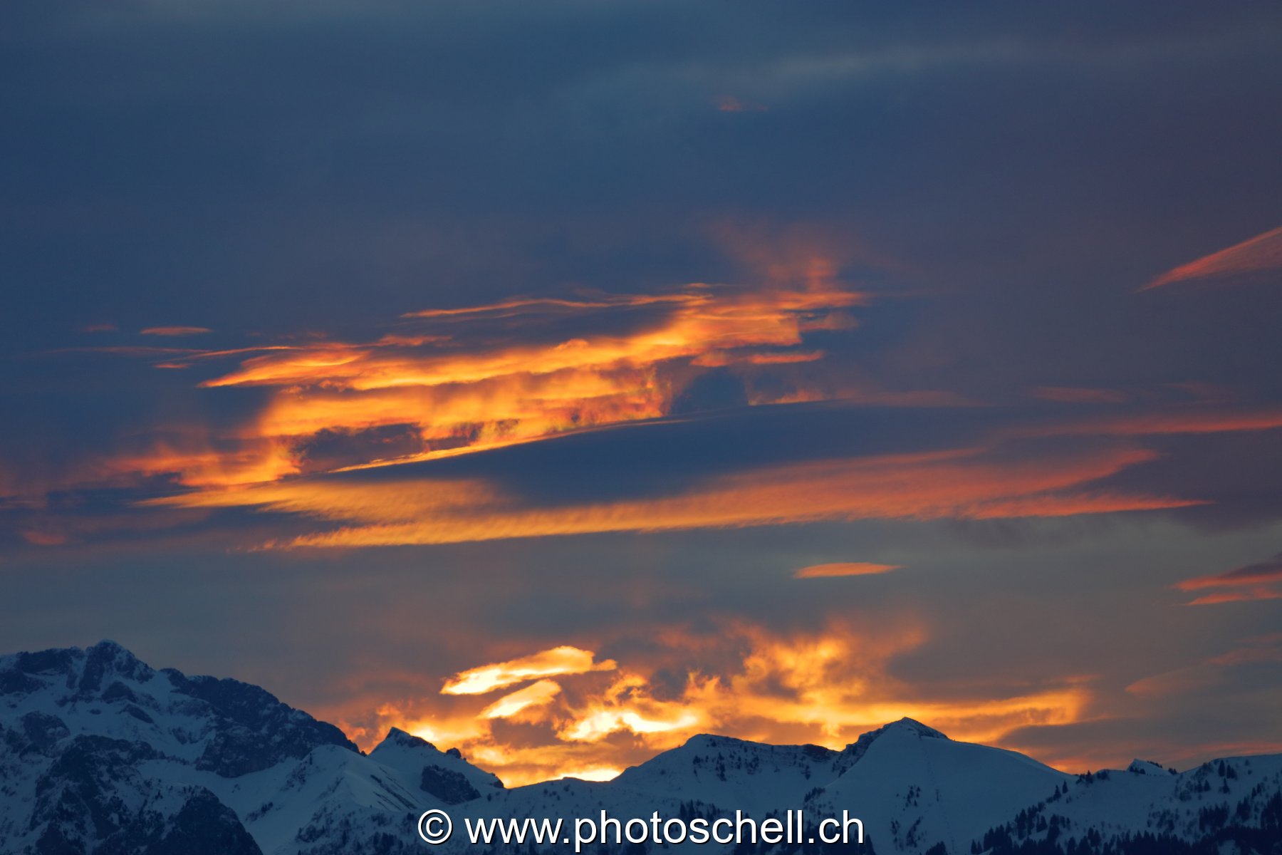 Dégradé de couleurs lors du lever de soleil