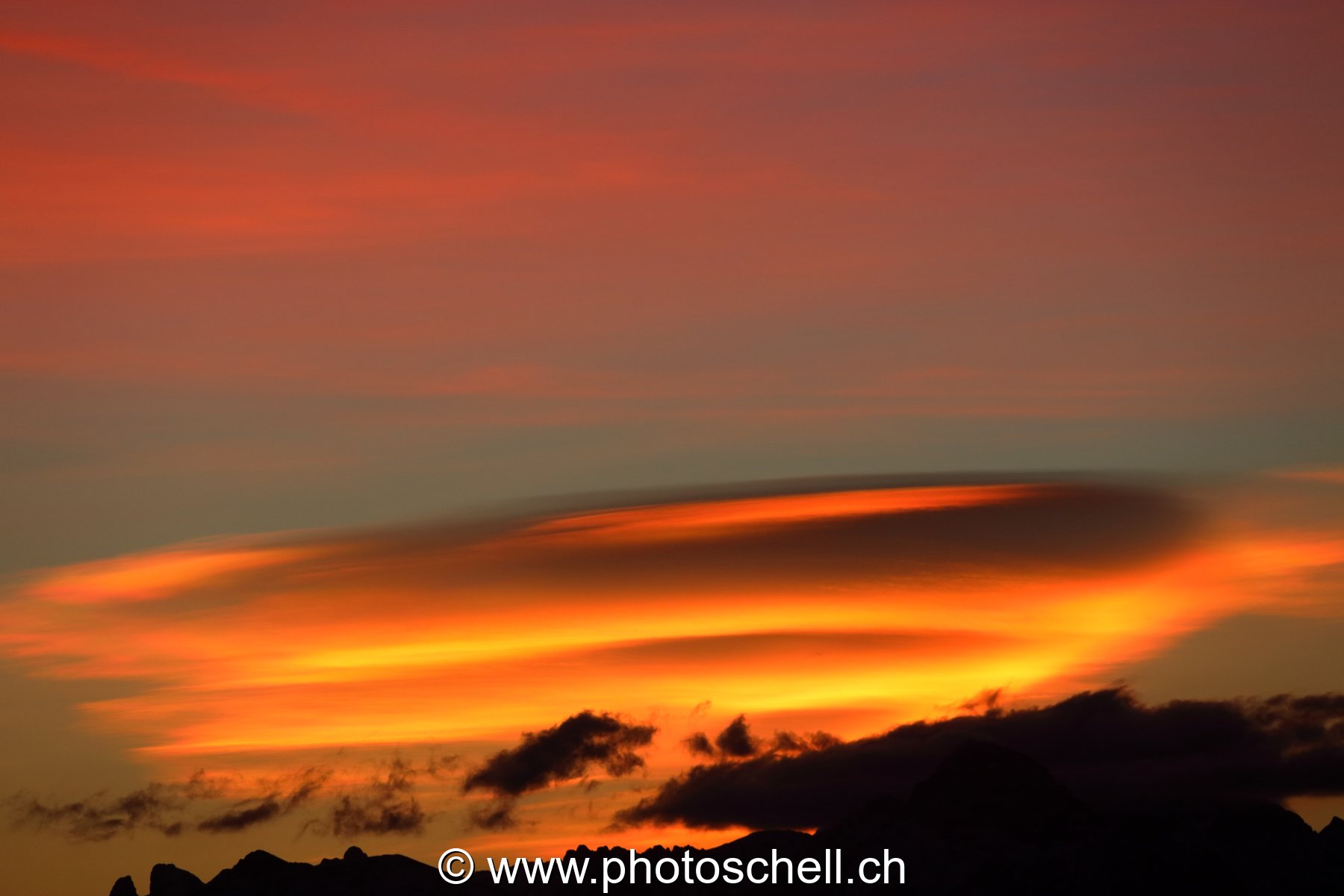 Dégradé de couleurs lors du lever de soleil
