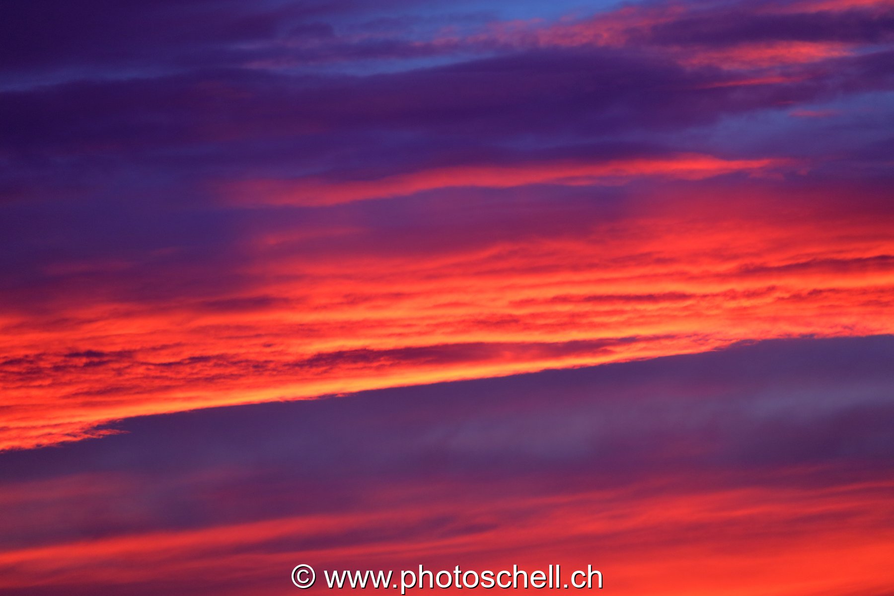 Dégradé de couleurs lors du lever de soleil