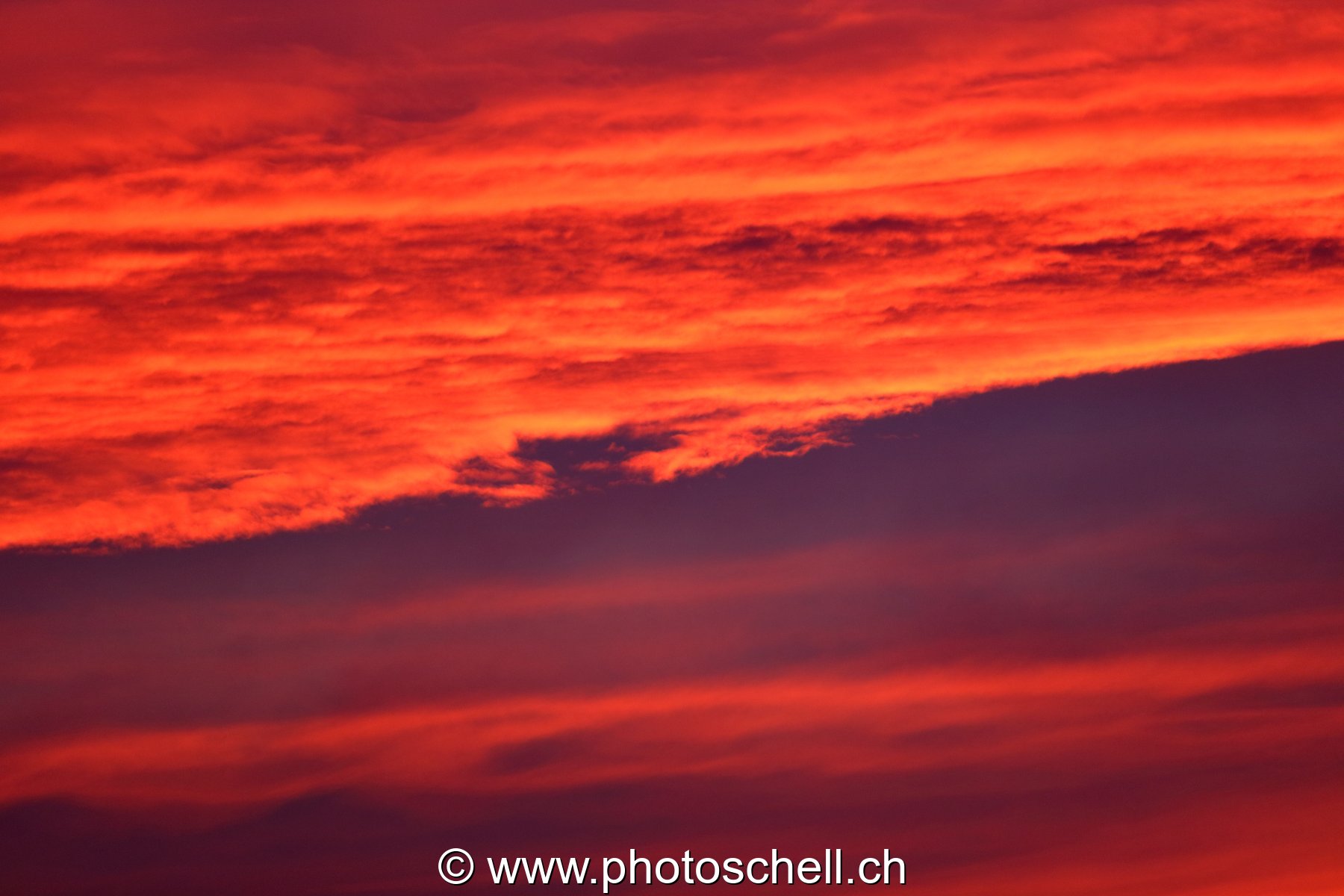 Dégradé de couleurs lors du lever de soleil