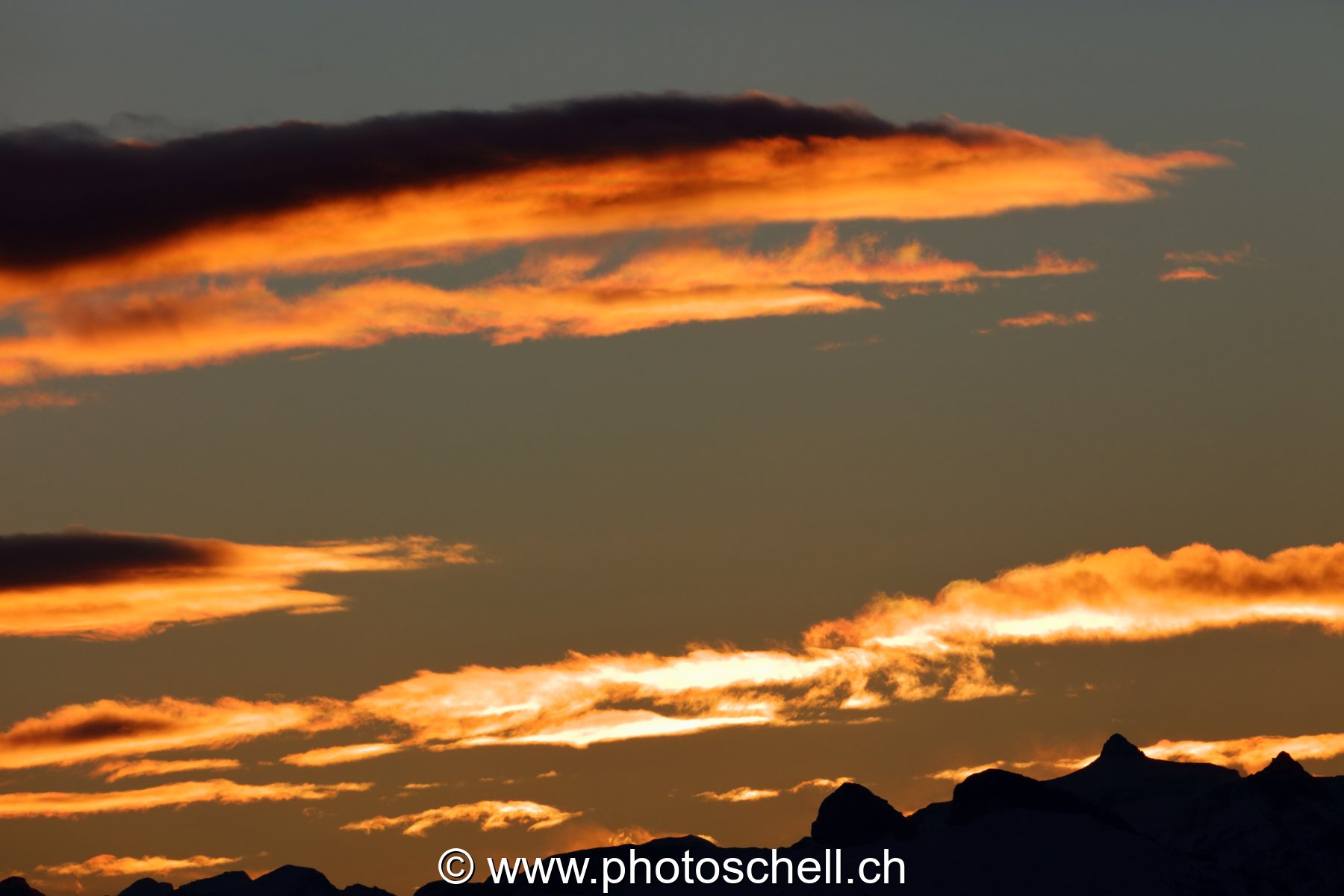 Dégradé de couleurs lors du lever de soleil