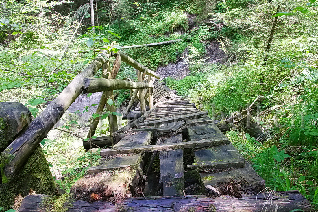 Passerelle effondrée (détail)