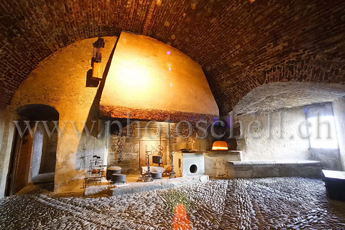 Le chateau de Gruyères, la cuisine