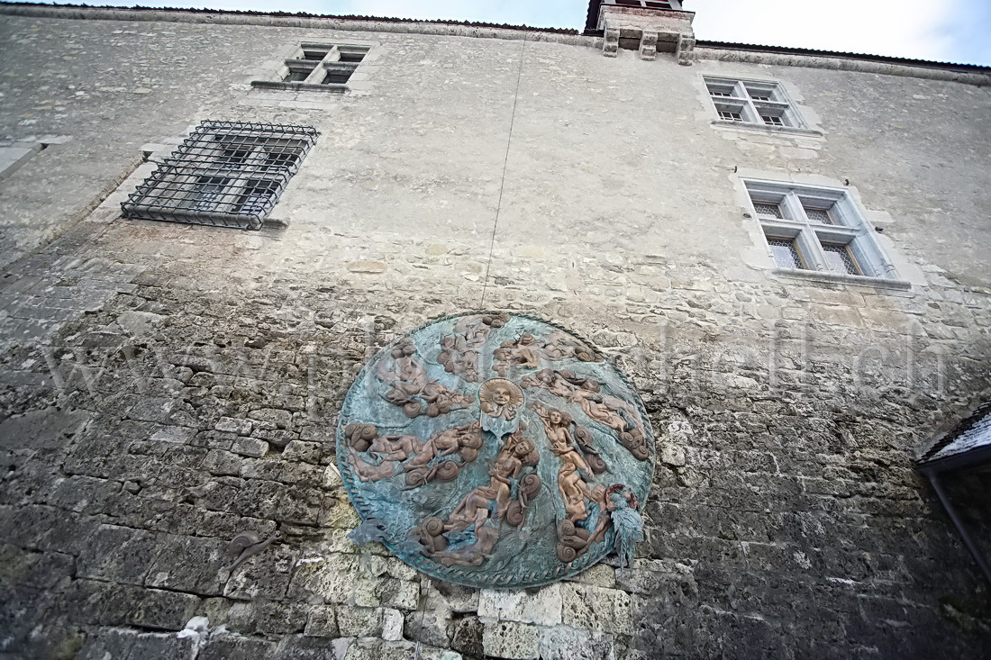 Le chateau de Gruyères, la rosace de droite