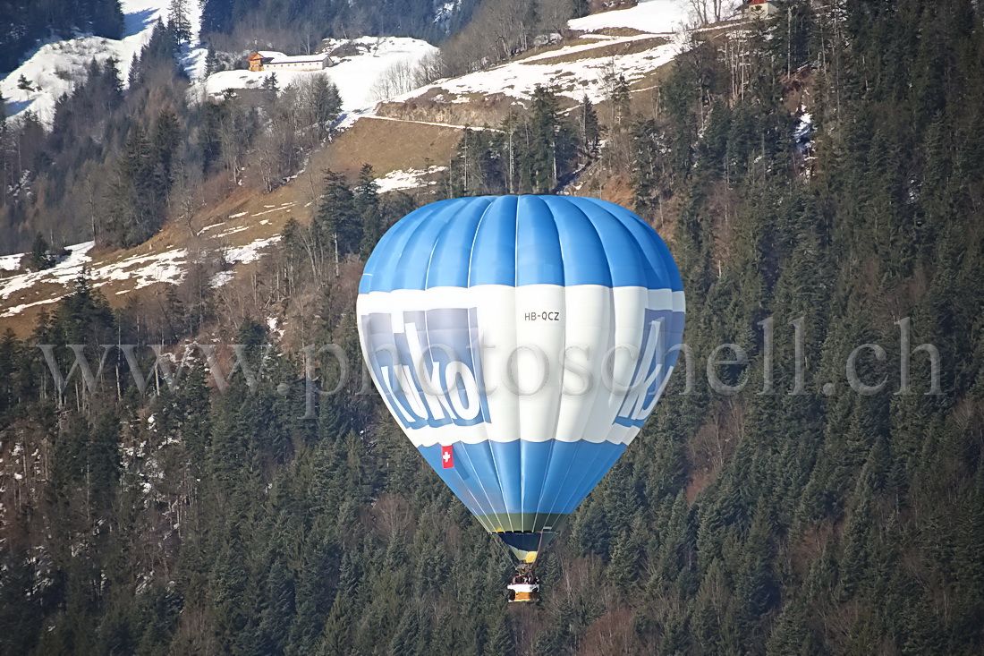 Montgolfières dans le ciel