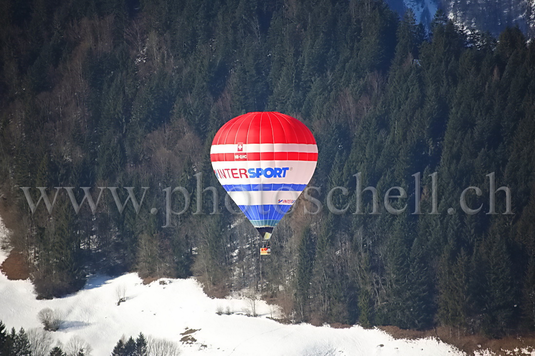 Montgolfières dans le ciel