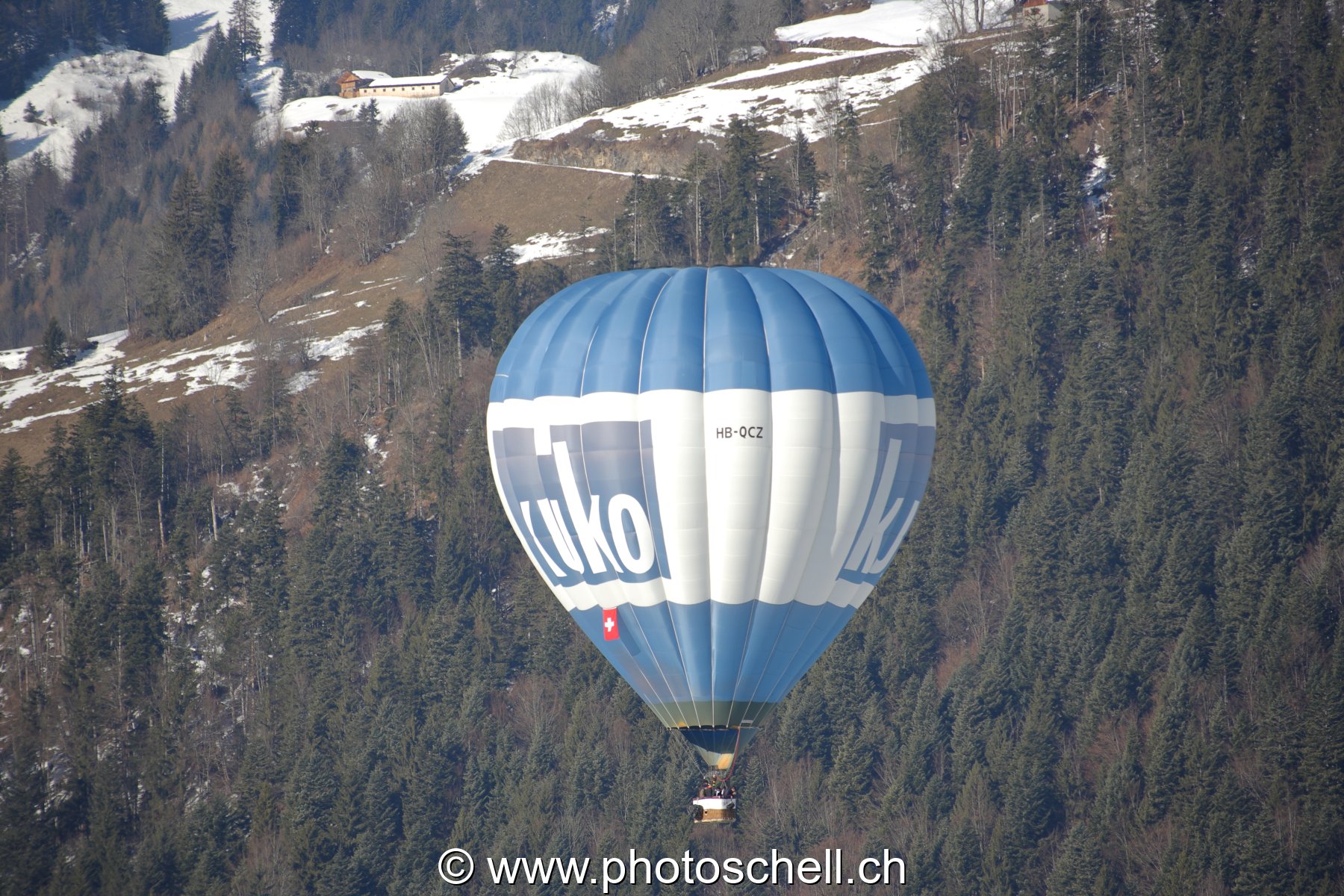 Montgolfières dans le ciel