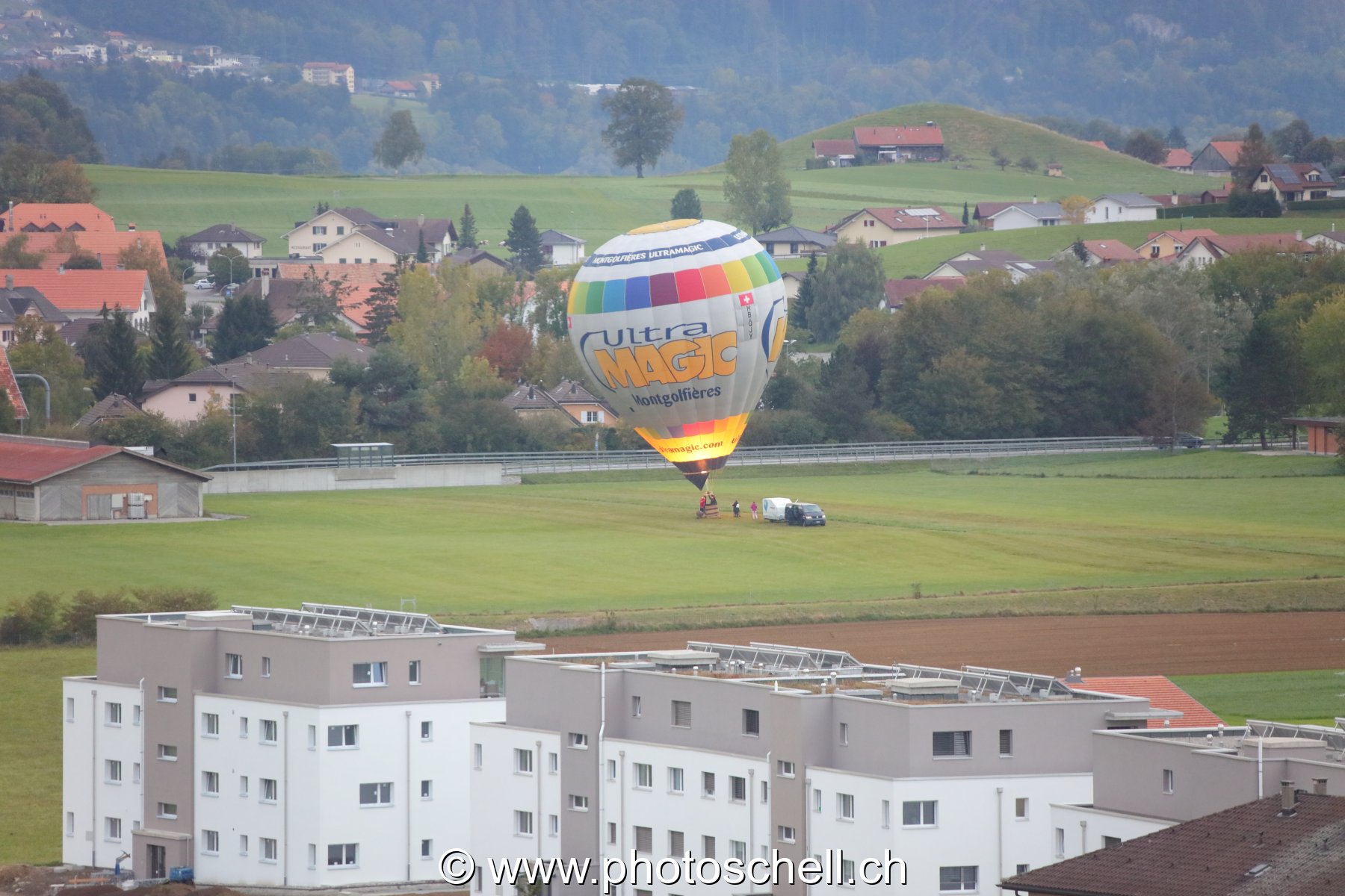 Décollage de mongolfière en Gruyère