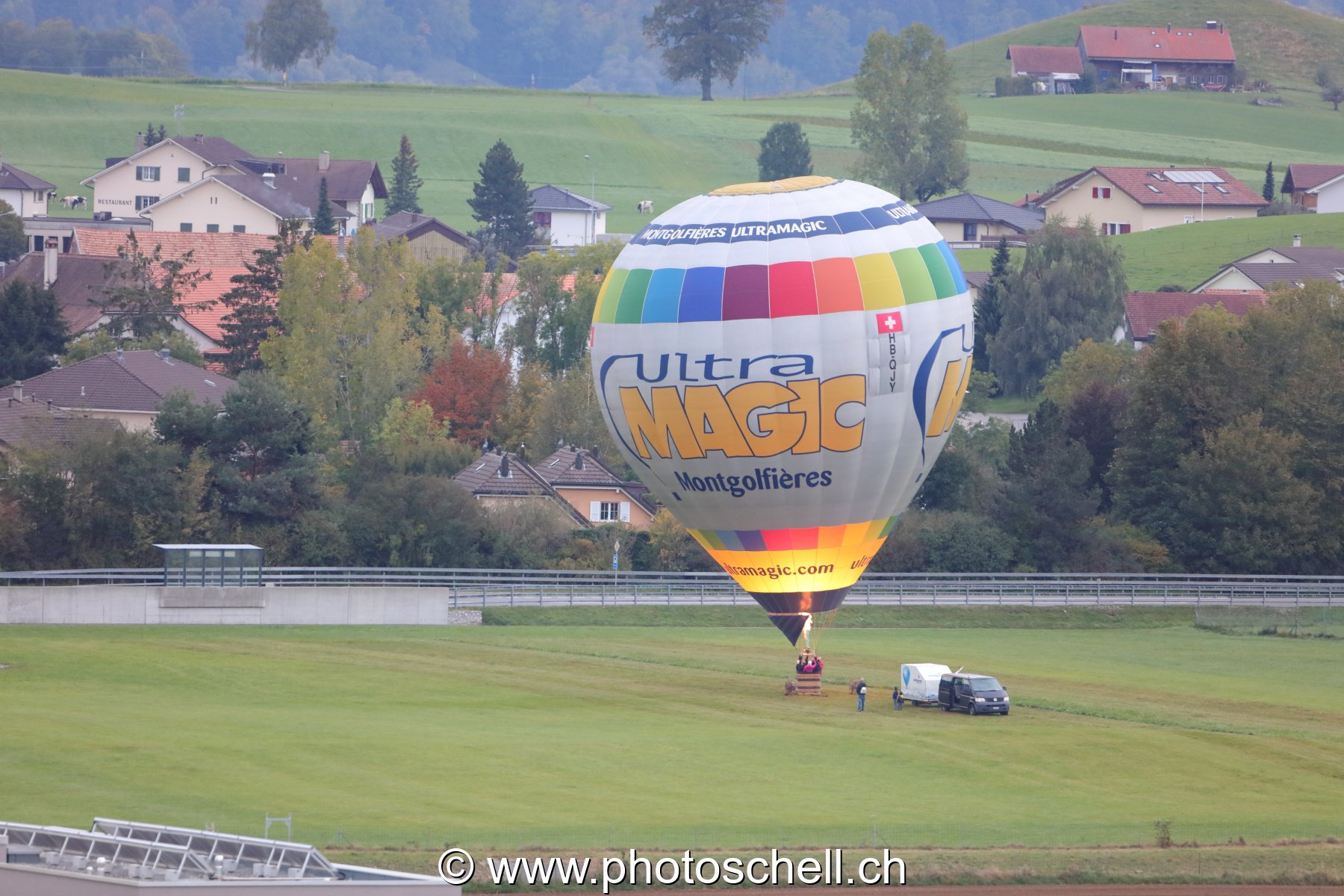 Décollage de mongolfière en Gruyère