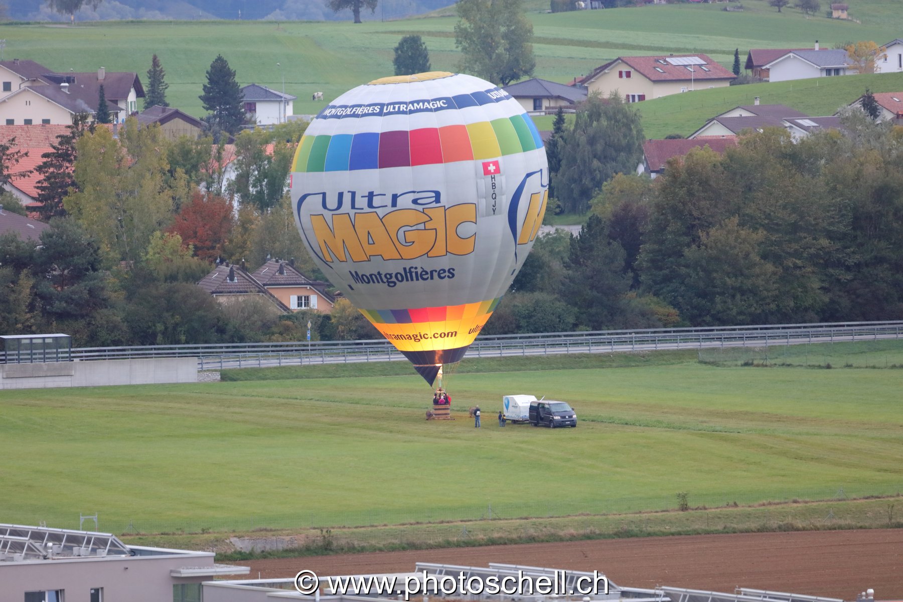 Décollage de mongolfière en Gruyère