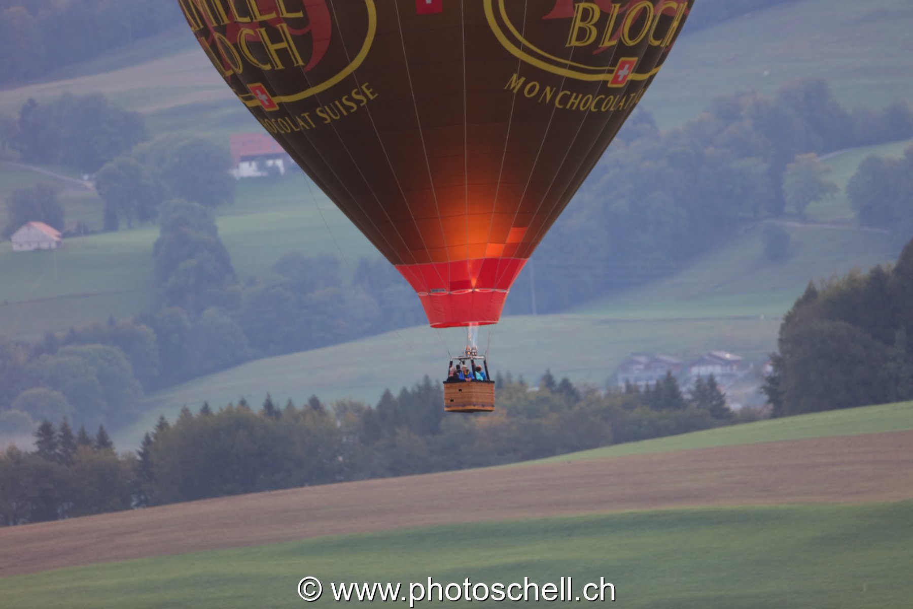 Décollage de mongolfière en Gruyère