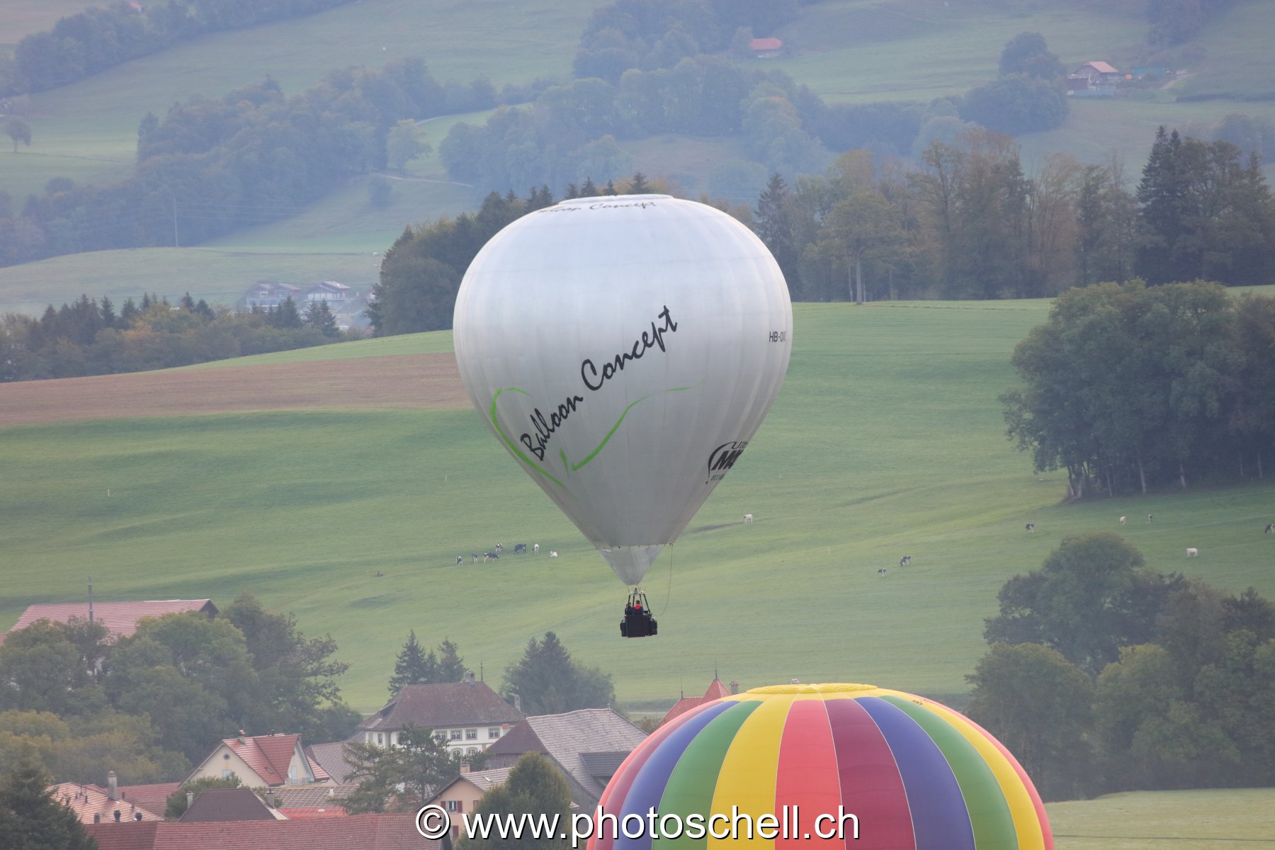 Mongolfières en Gruyère
