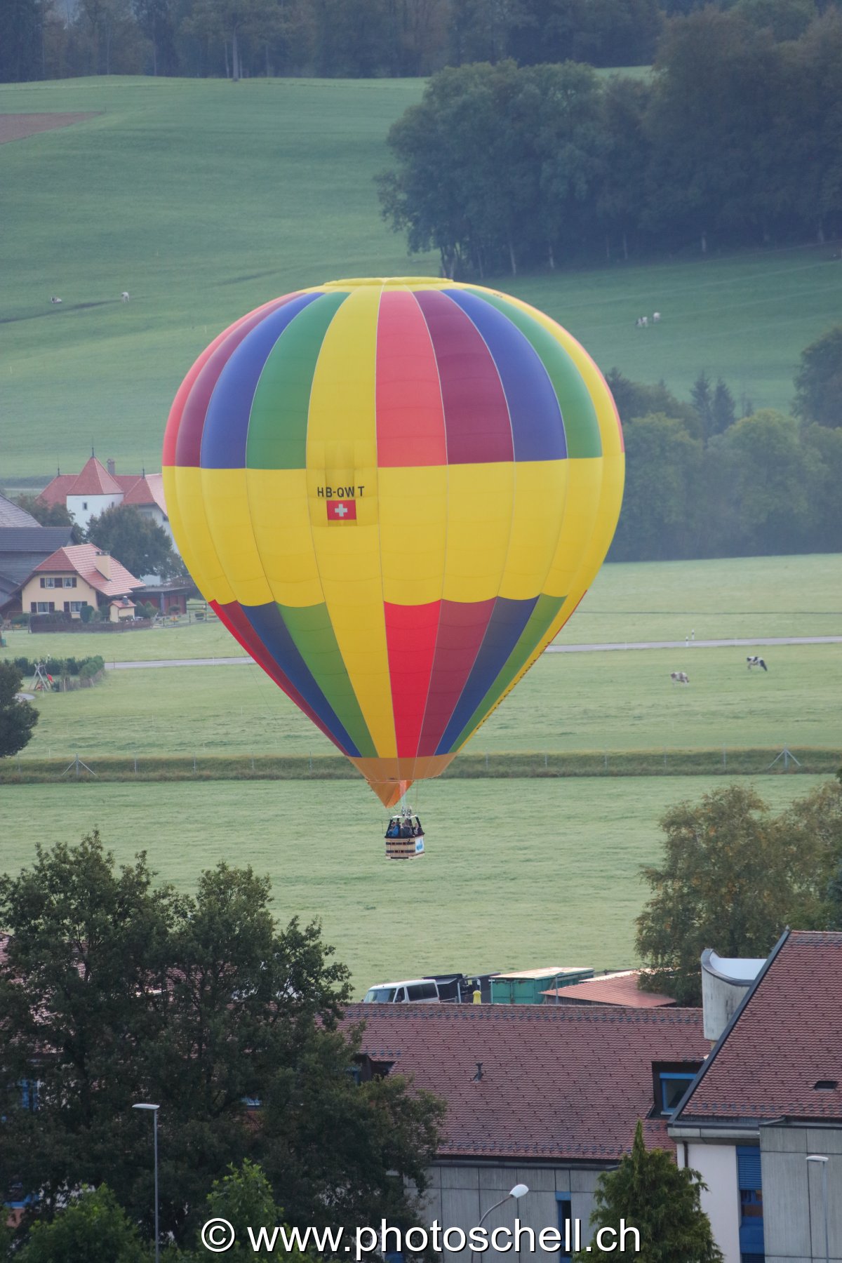Décollage de mongolfière en Gruyère