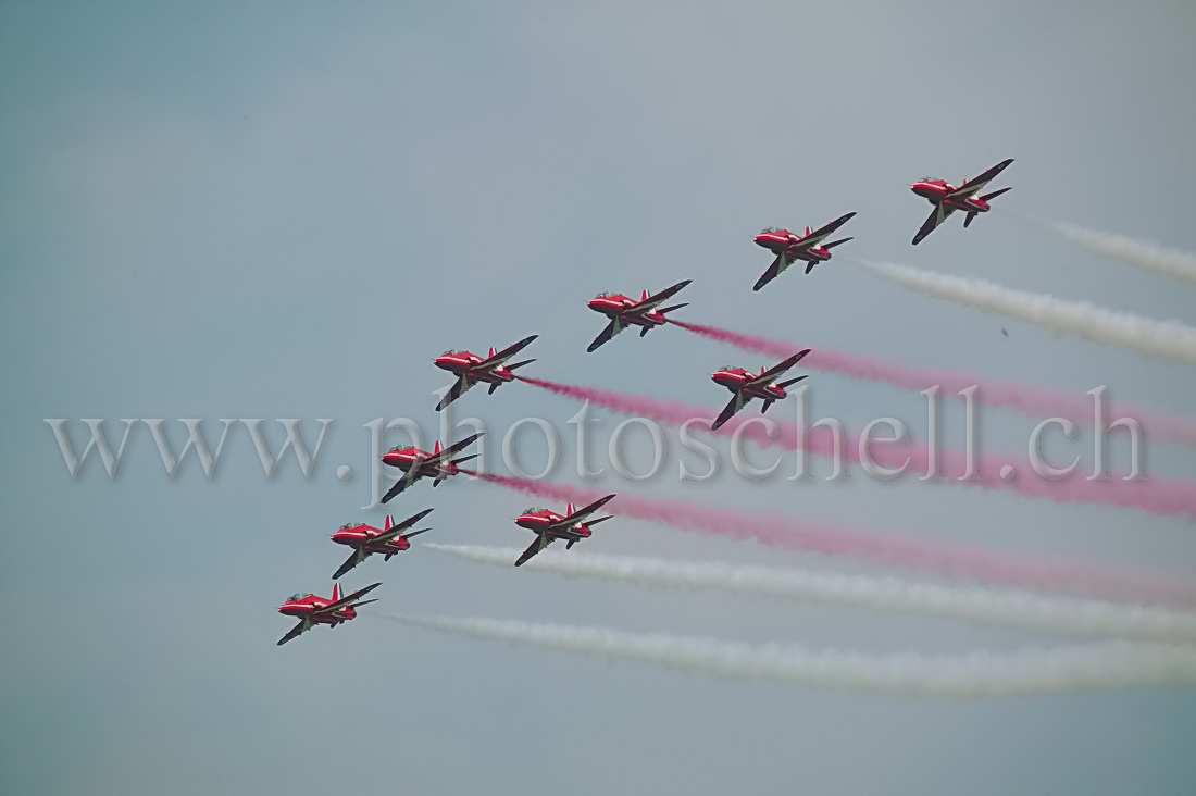 Red Arrows en formation