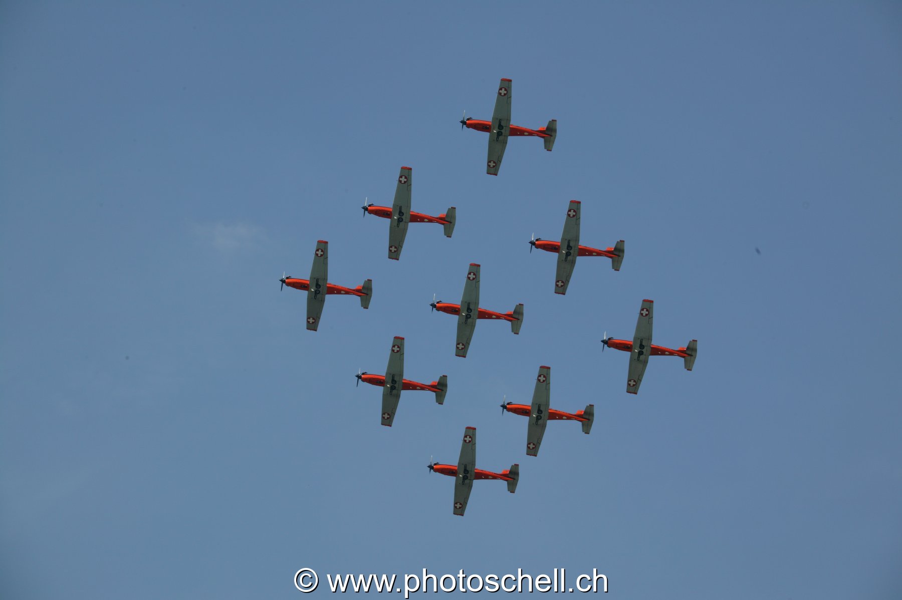 Patrouille PC9 - passage groupé