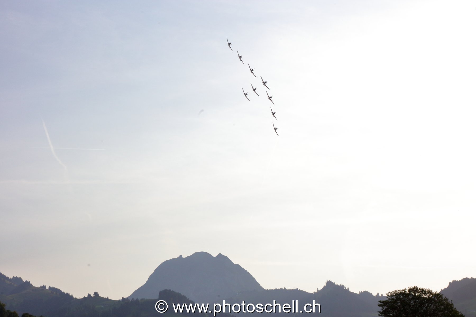 Patrouille Suisse au-dessus du Moléson