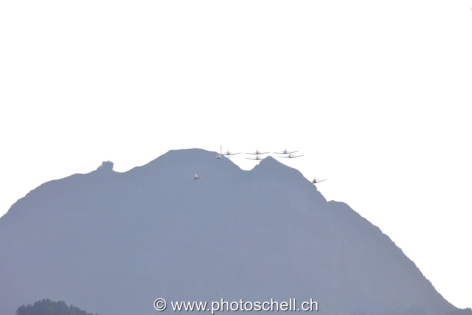 Patrouille Suisse au-dessus du Moléson