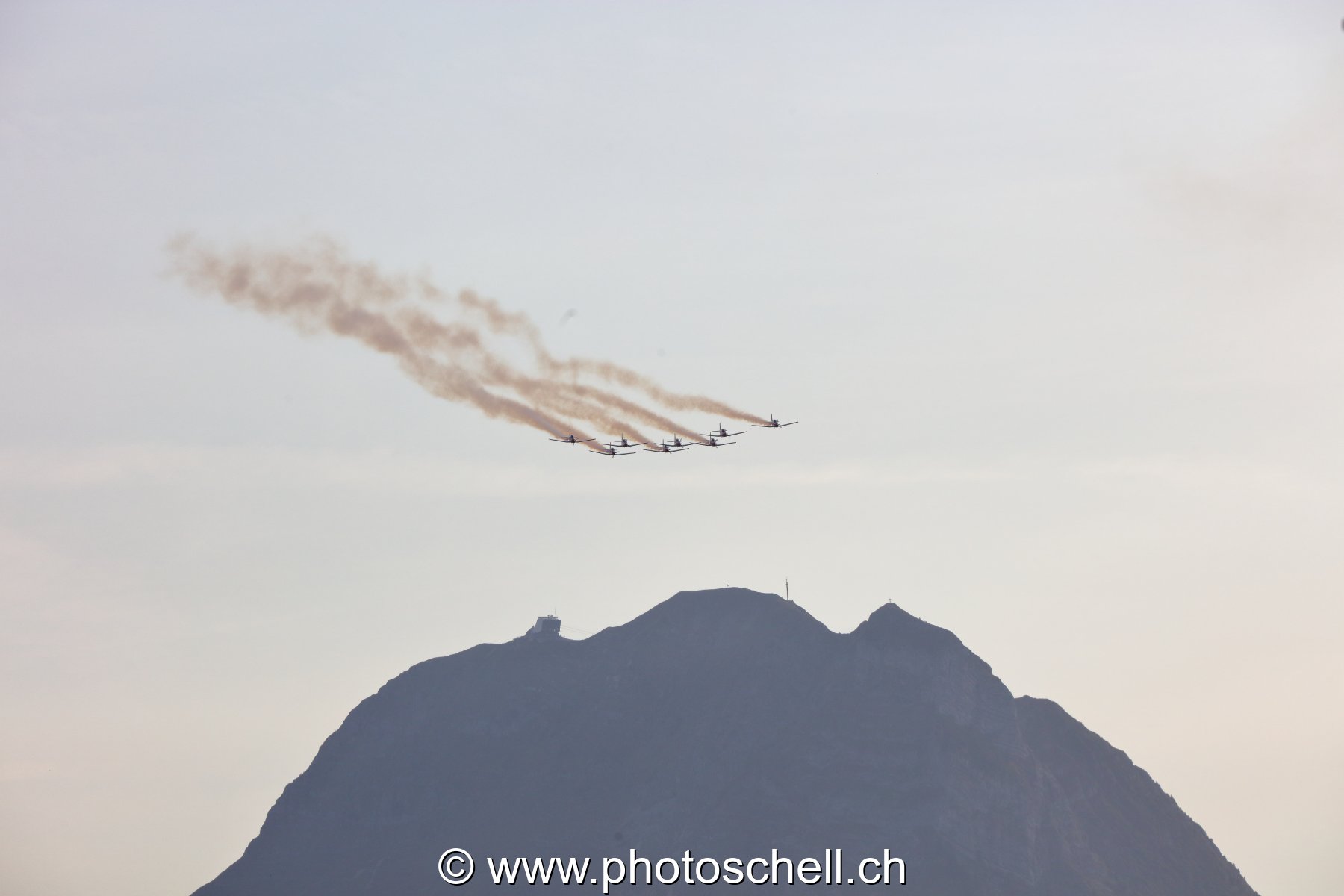 Patrouille Suisse au-dessus du Moléson