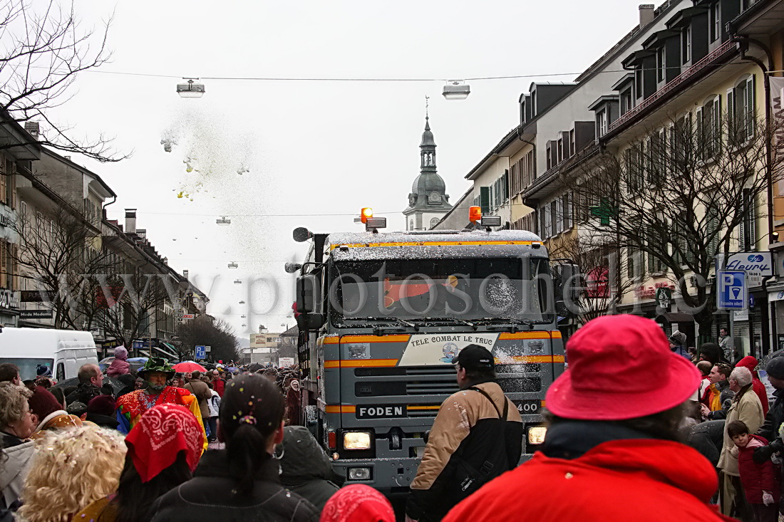 Le camion des canons à confettis