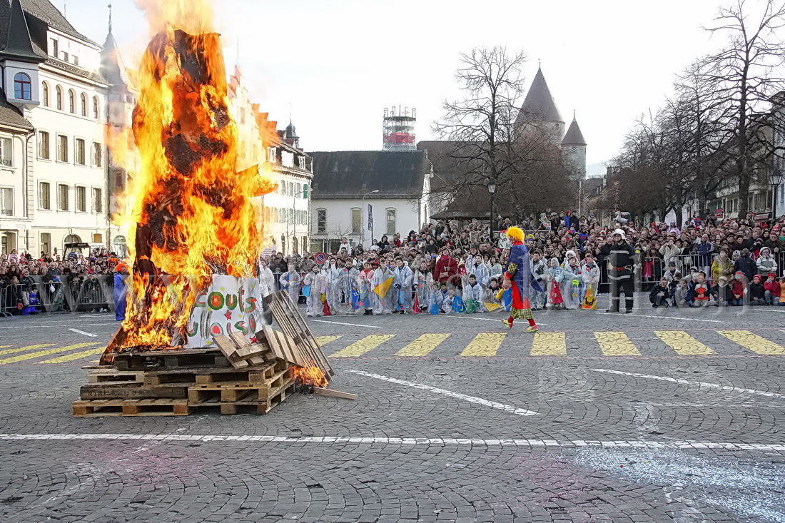 Mise à feu du bonhomme hiver