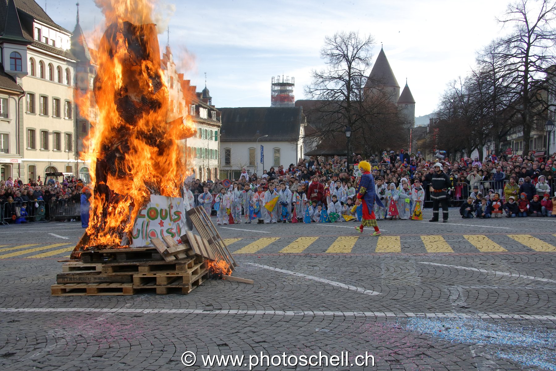 Mise à feu du bonhomme hiver
