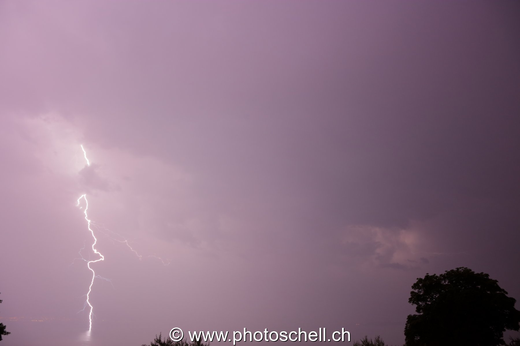 Orage sur le lac Léman