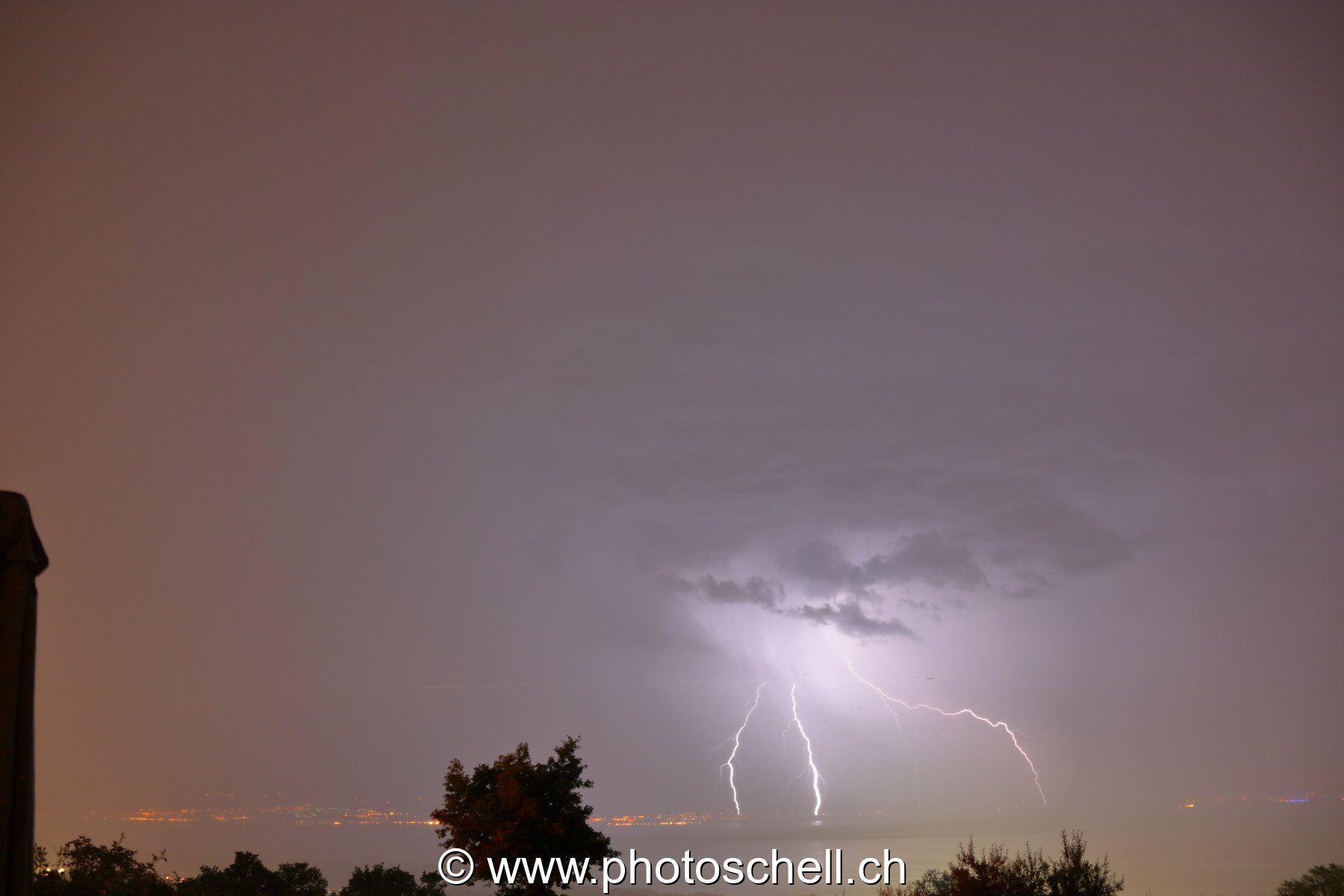 Orage sur le lac Léman
