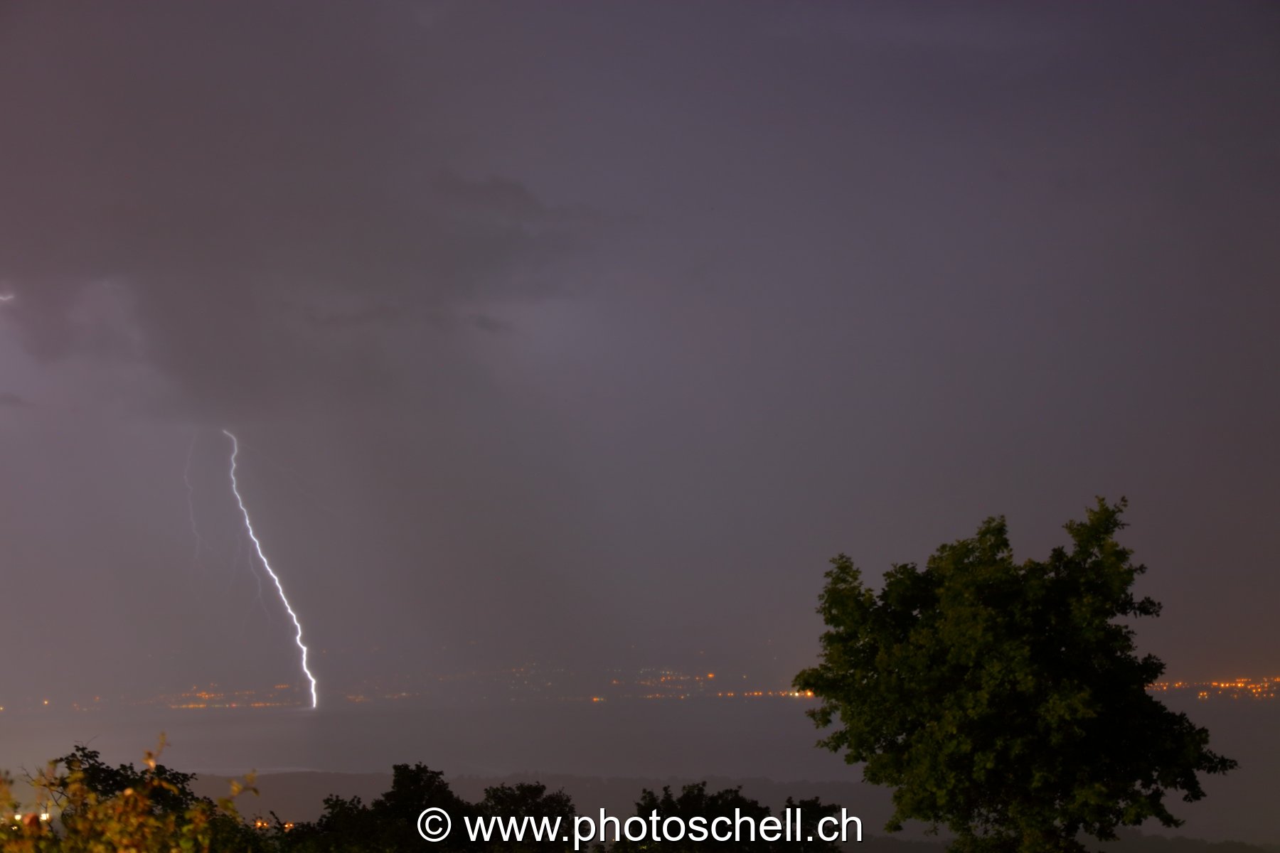 Orage sur le lac Léman