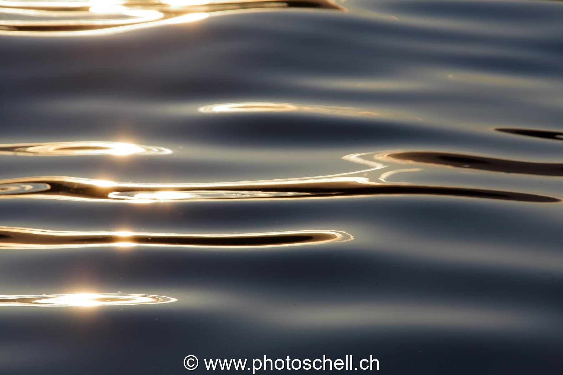 Reflets du soleil dans l'eau
