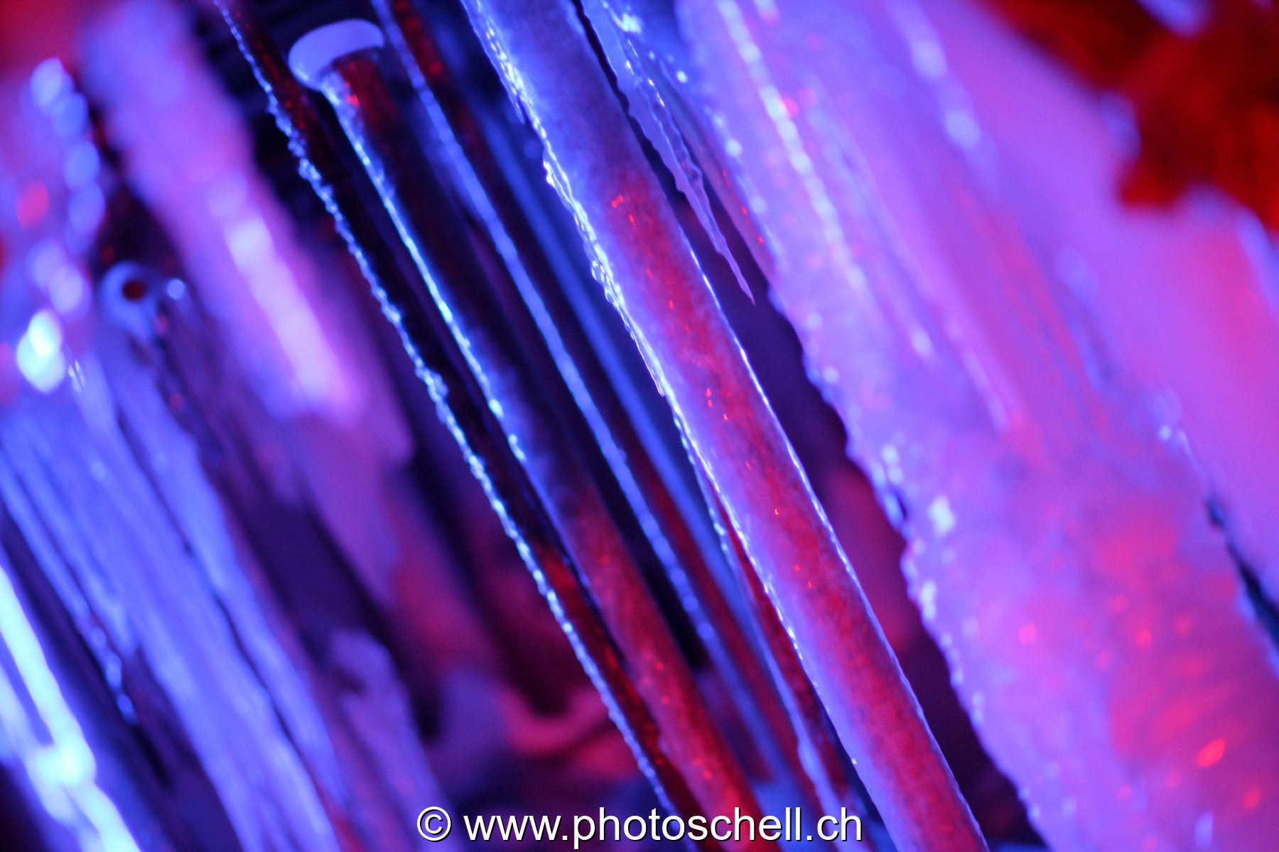 Glaçons colorés