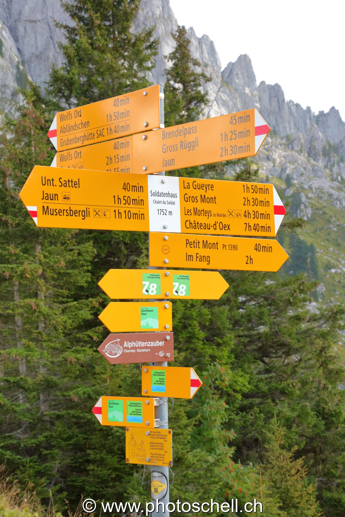 Randonnées possibles depuis les Gastlosen