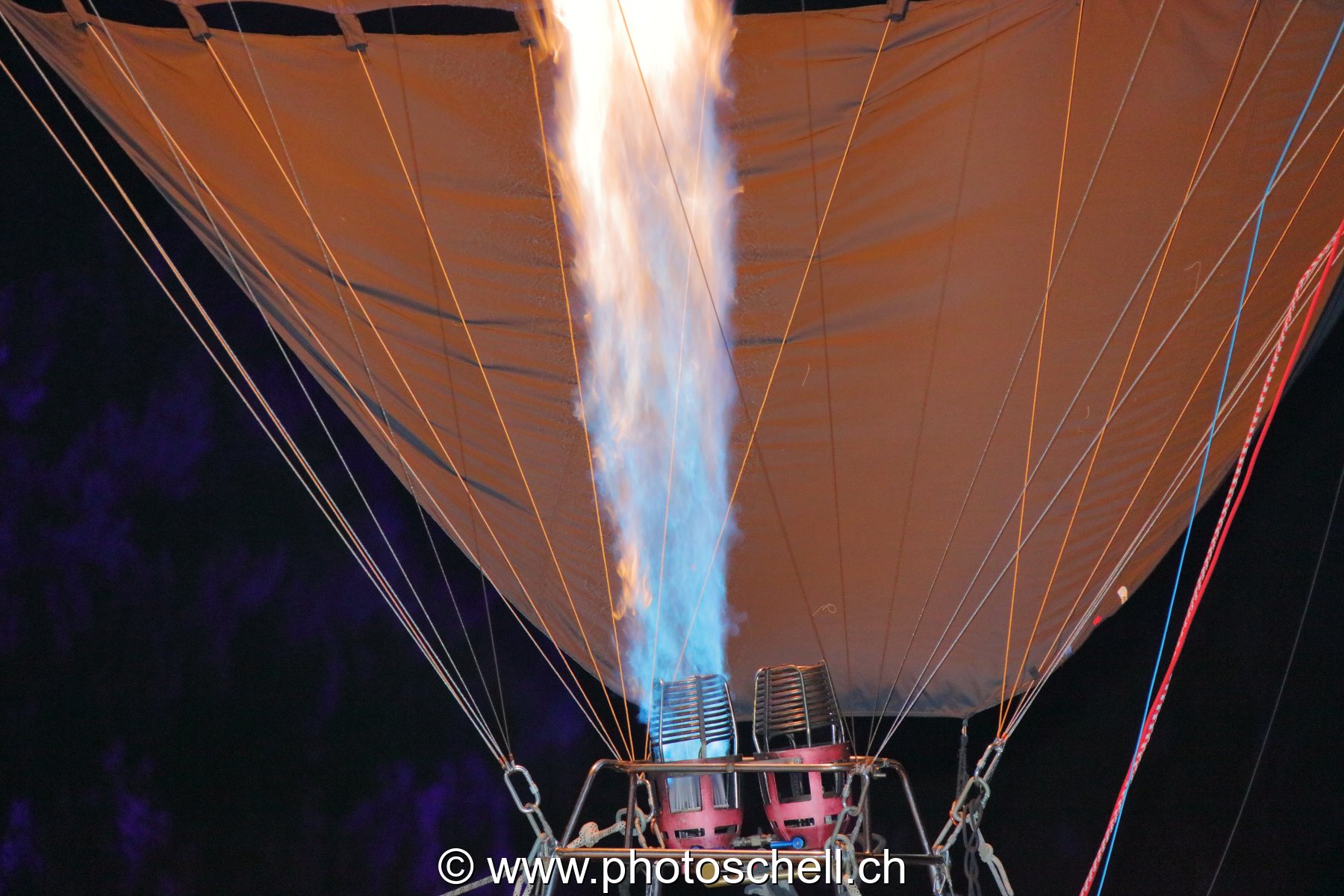 Gonflage de mongolfière