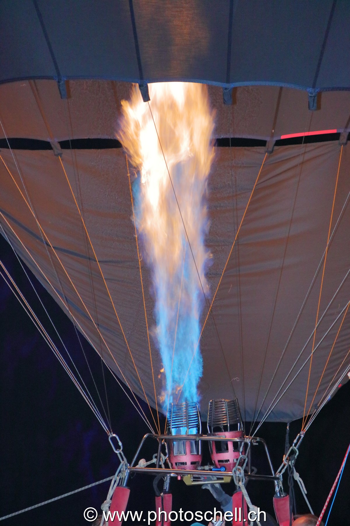 Gonflage de mongolfière