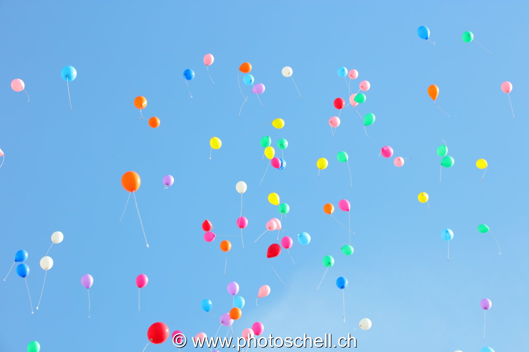 Ballons dans le ciel