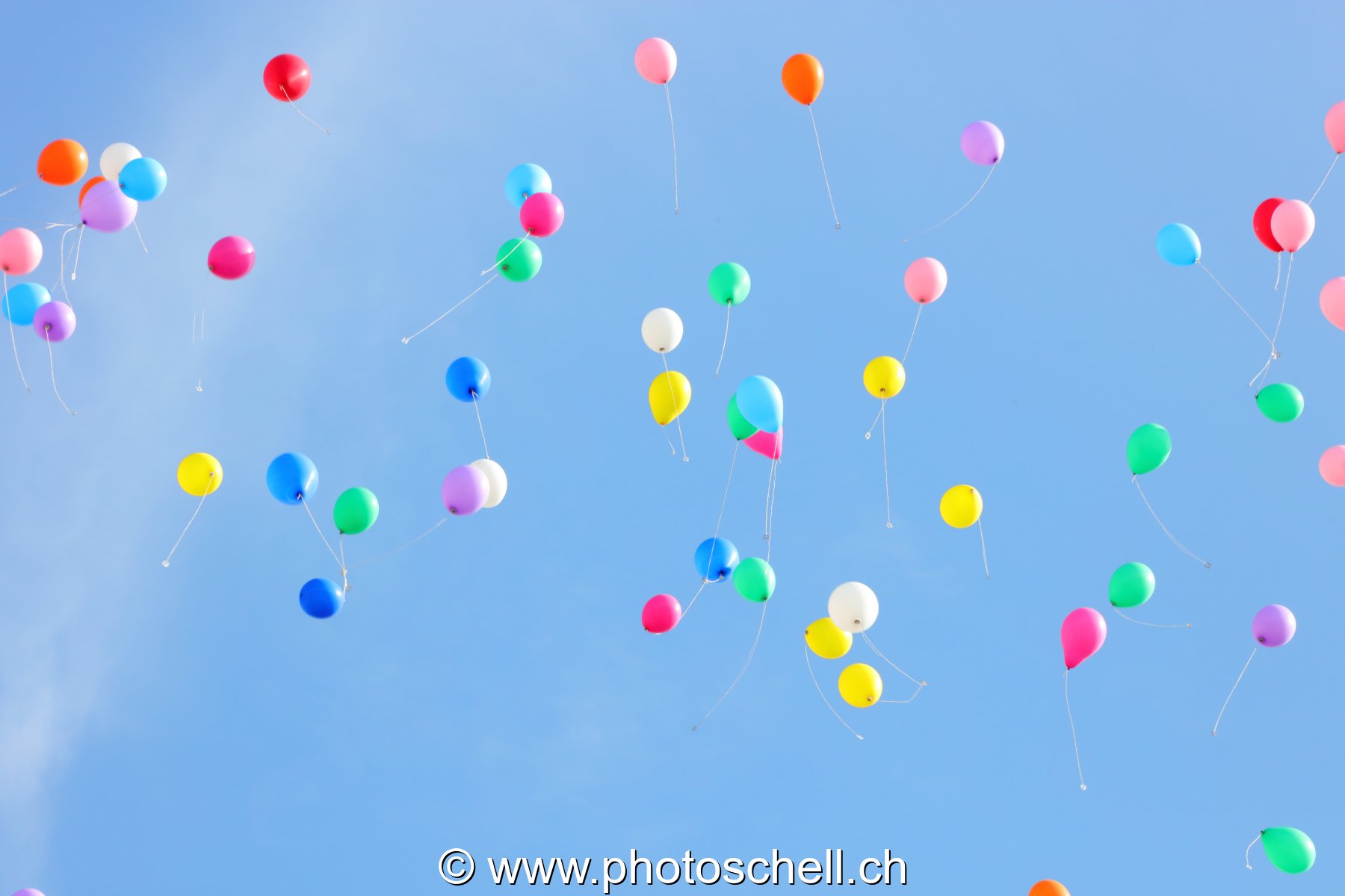 Ballons dans le ciel
