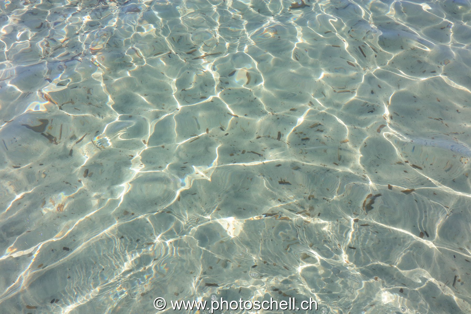 Reflets du soleil dans la mer
