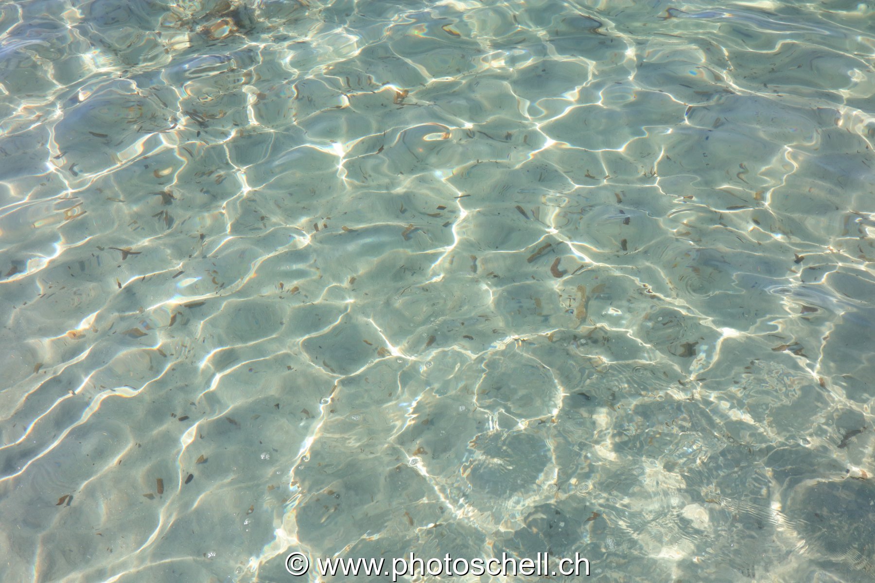 Reflets du soleil dans la mer