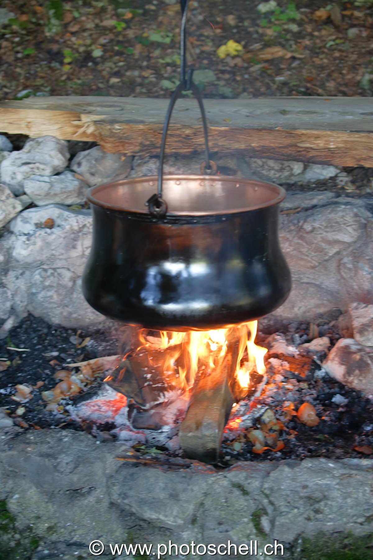 Chaudron sur le feu
