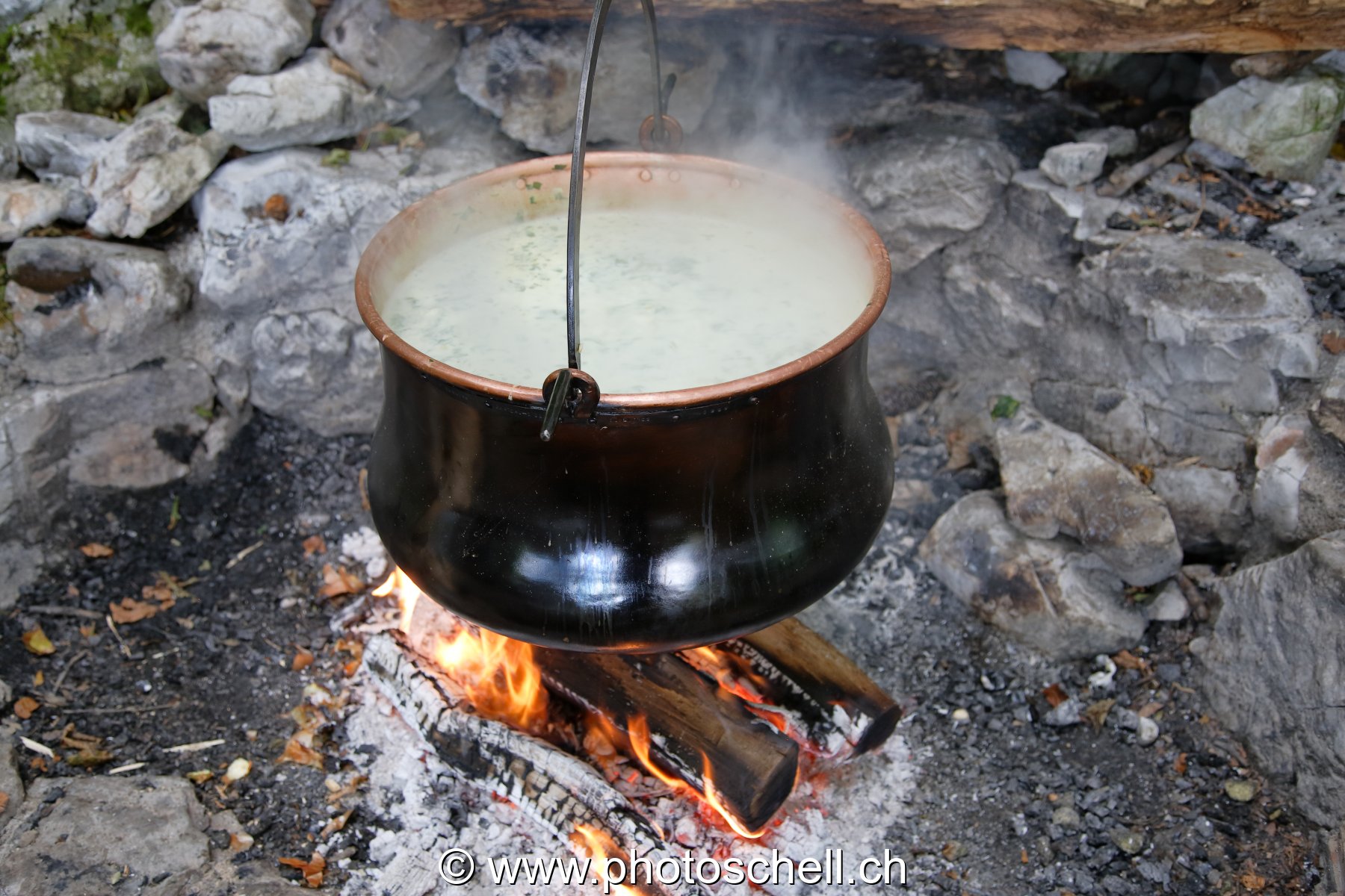 Chaudron sur le feu