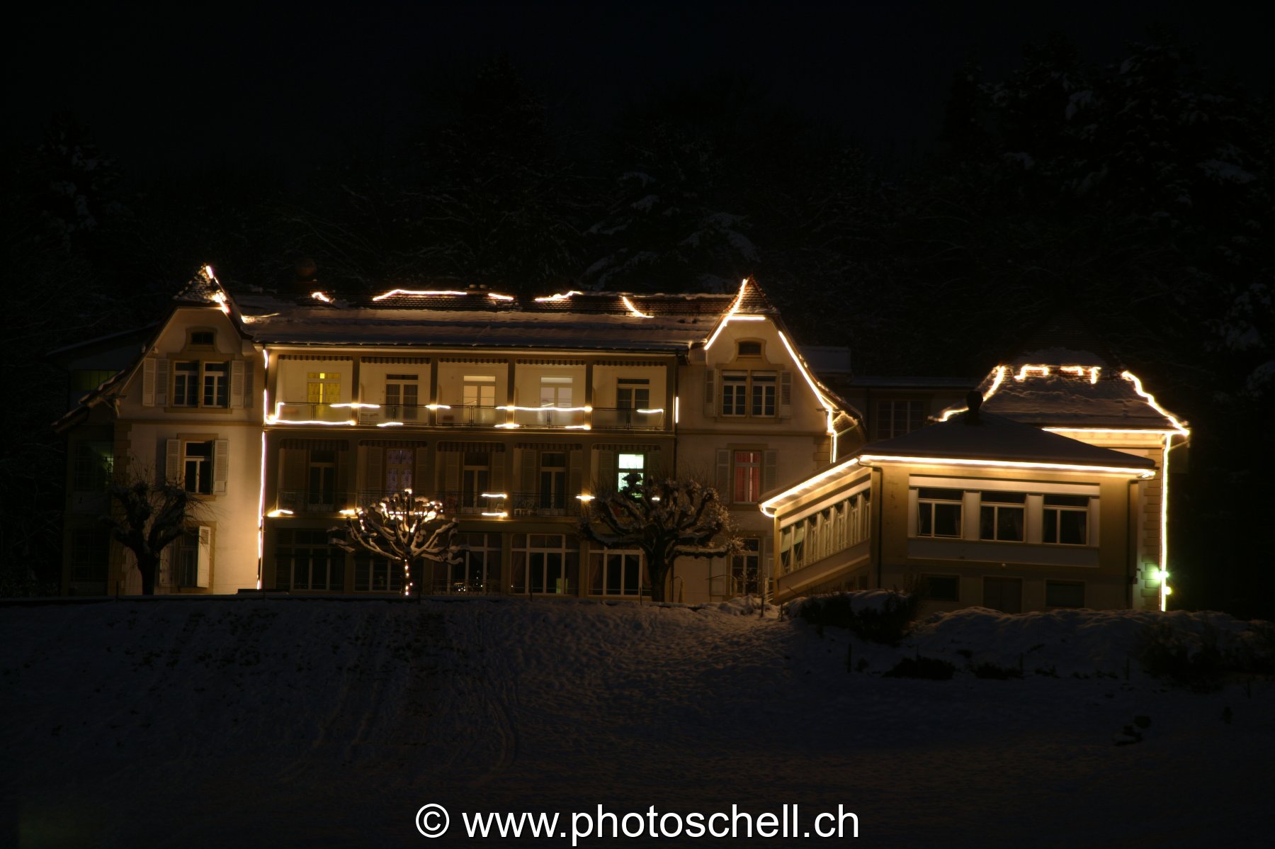 Eclairages de Noel du Home d'Humilimont