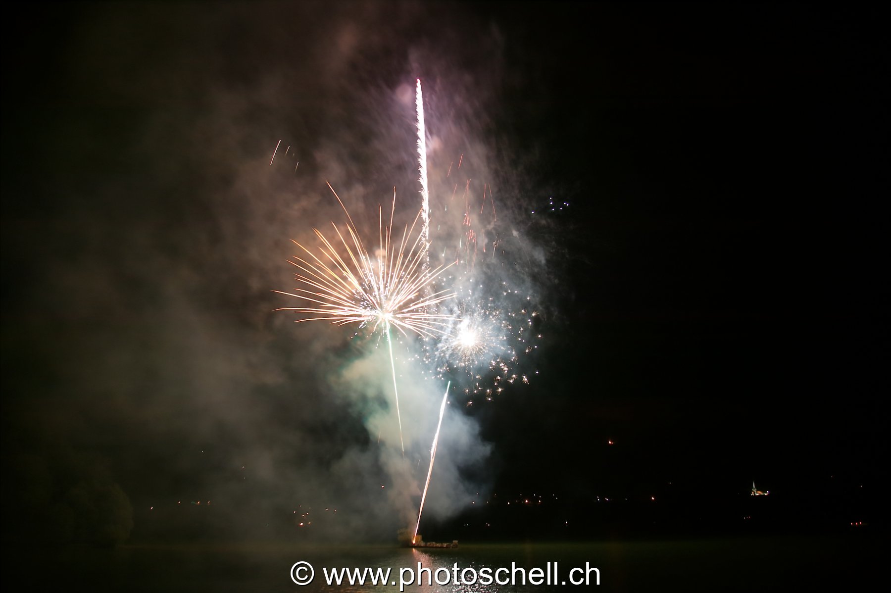 Le feu au lac de la Gruyère
